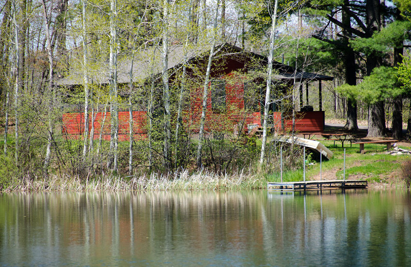 Cabin exterior at Delta Lodge.