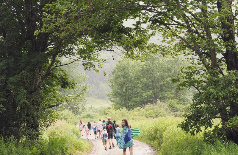 Hiking at Common Ground Center.