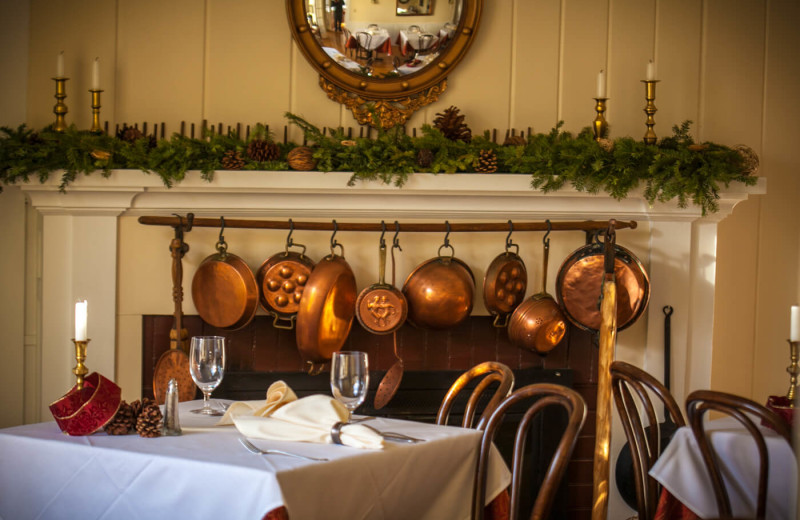 Dining at The Red Clover Inn & Restaurant.