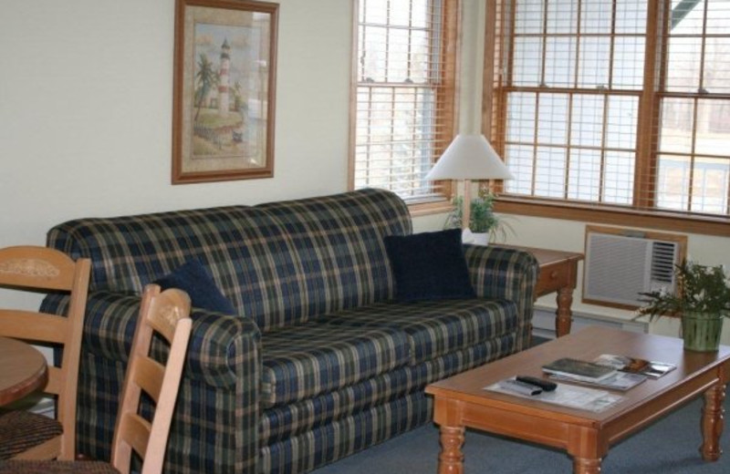 Interior of unit at Birchwood Lodge.