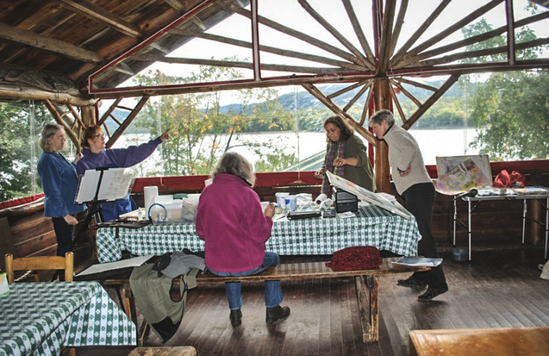 Dining at Timberlock.