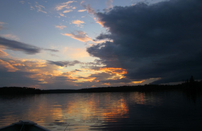 Sunset at Canada North Lodge