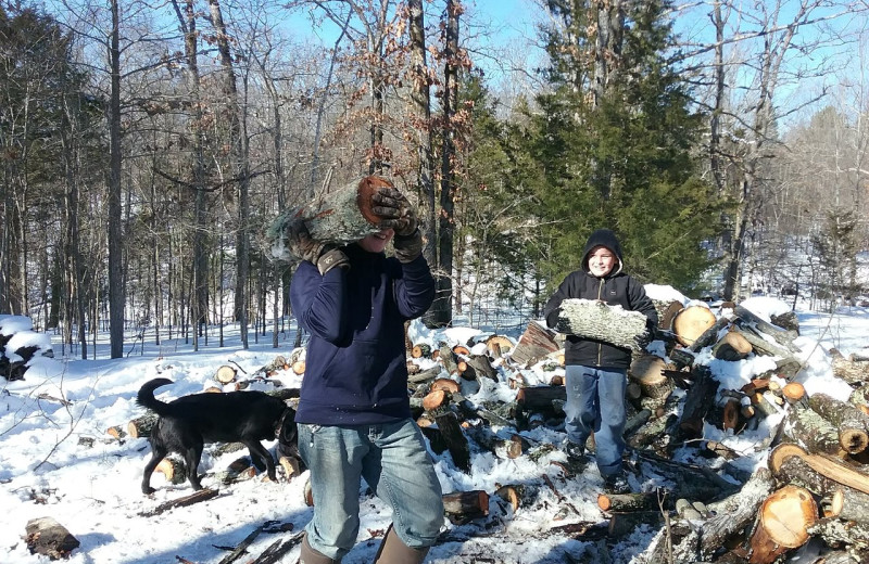 WInter at Lynnhurst Family Resort.