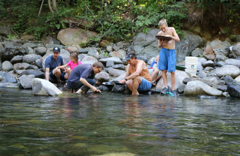 Family at Coffee Creek Ranch.