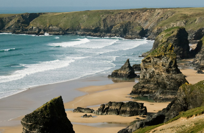 View of Cornwall's stunning coastline.