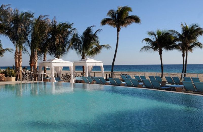 Outdoor pool at Sheraton Fort Lauderdale Beach Hotel.