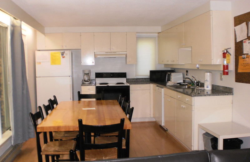 Condo kitchen at Village Condominium.