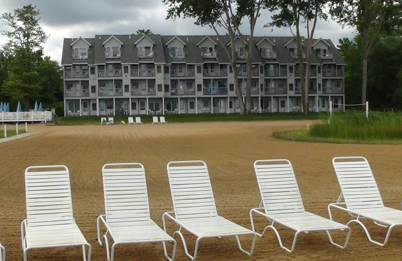 Relaxing on the beach at North Shore Inn.