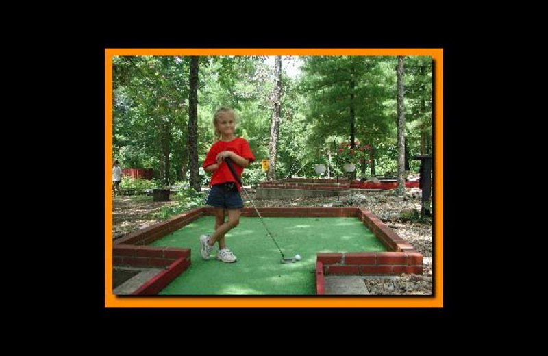 Mini golf at Sunset Point Resort.