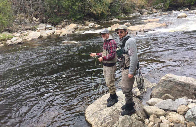 Fishing at ADK Trail Inn.