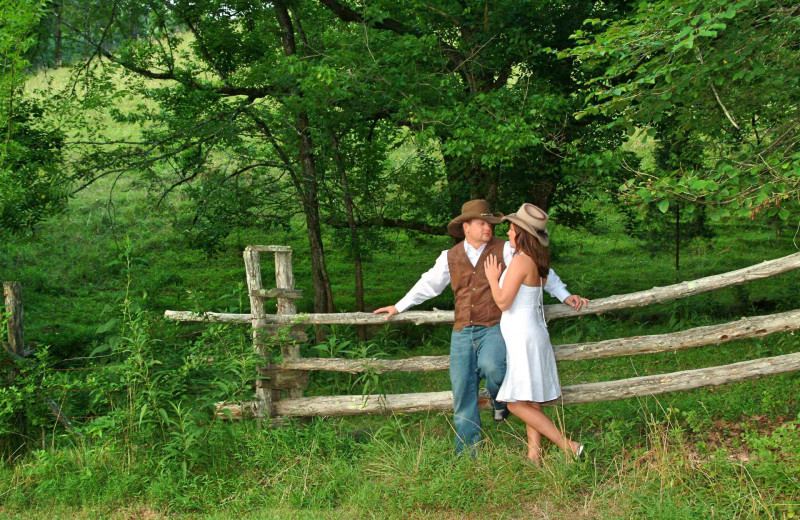 Couple at Berry Springs Lodge.