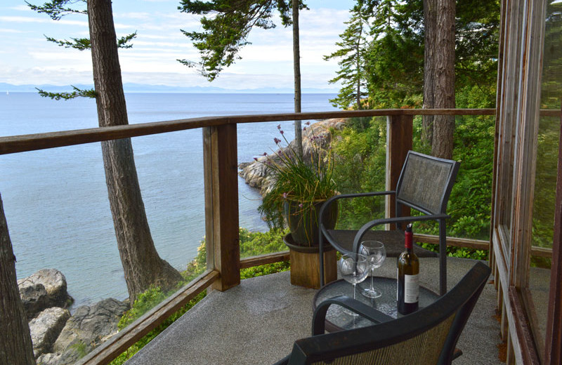 Rental balcony at Island Vacation Homes.