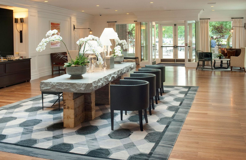 Lobby at Hanover Inn Dartmouth.