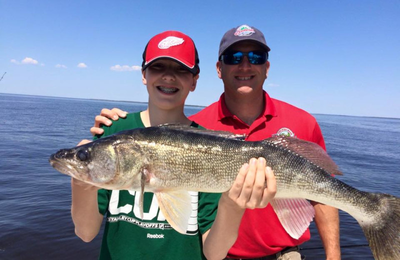 Walleye fishing at Ballard's Resort.
