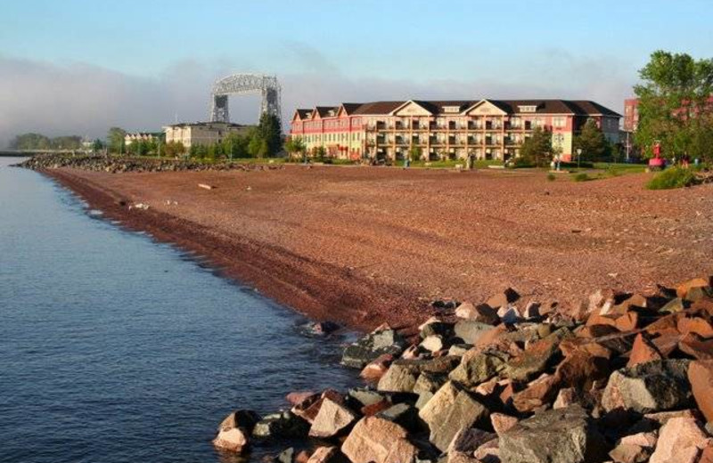 Exterior view of Canal Park Lodge.