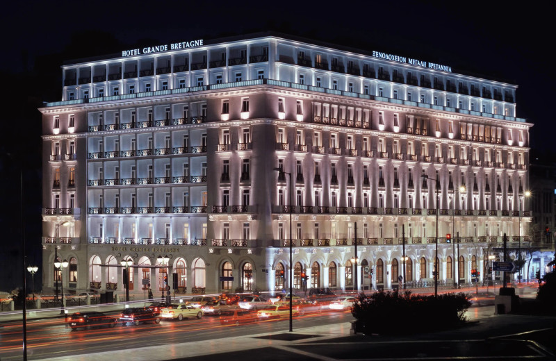 Exterior view of Hotel Grande Bretagne, Athens.