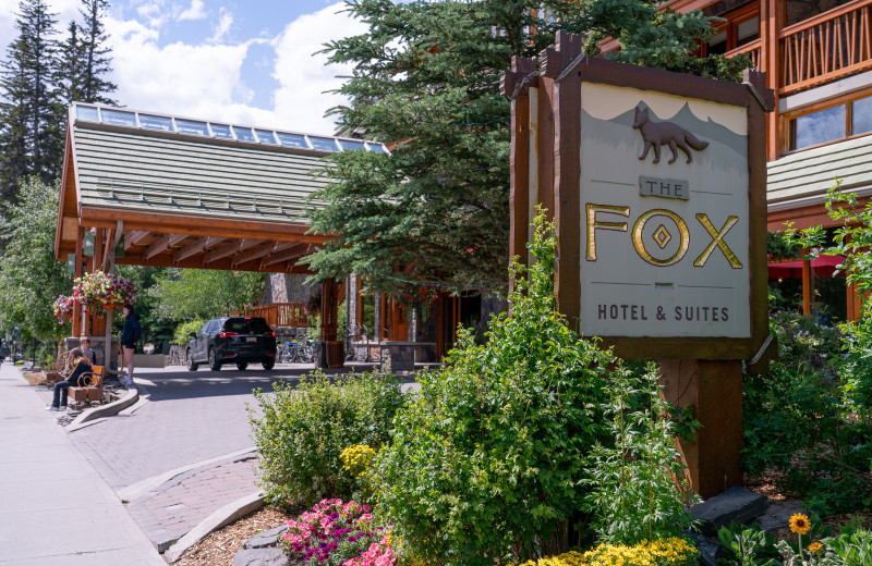 Exterior view of The Fox Hotel & Suites in Banff.