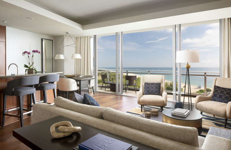 Guest room at Ritz-Carlton Bal Harbour.