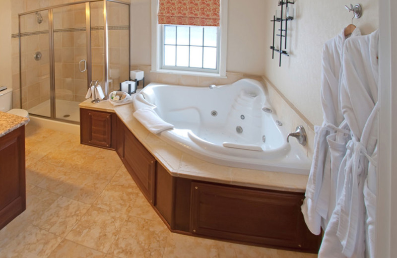 Suite bathroom at The Essex Resort & Spa.