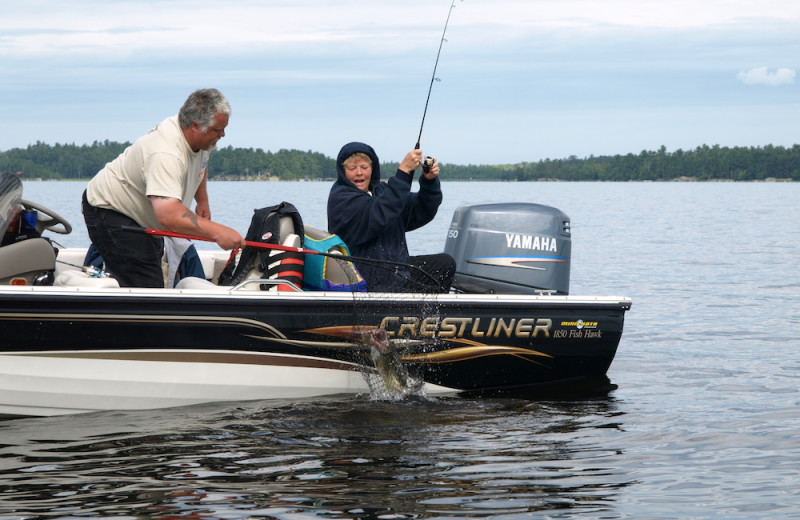 Fishing at Herseth's Tomahawk Resort.