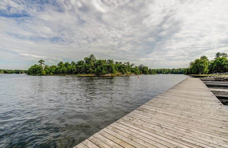 Lake view at Delawana Resort.