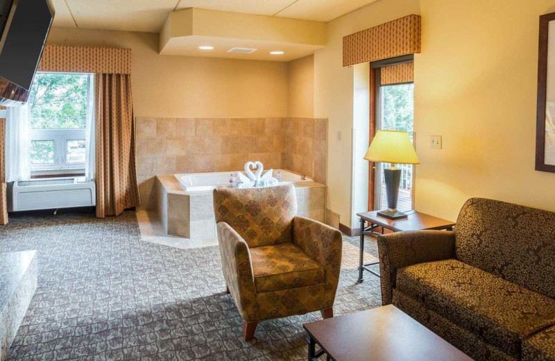 Guest room at Comfort Suites Canal Park.