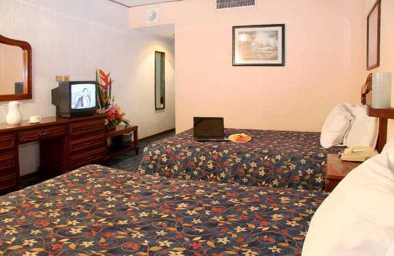 Guest room at San Jorge Hotel.