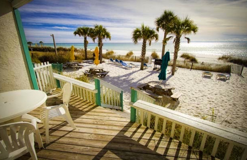 Beach view at Sandpiper Beacon Beach Resort.