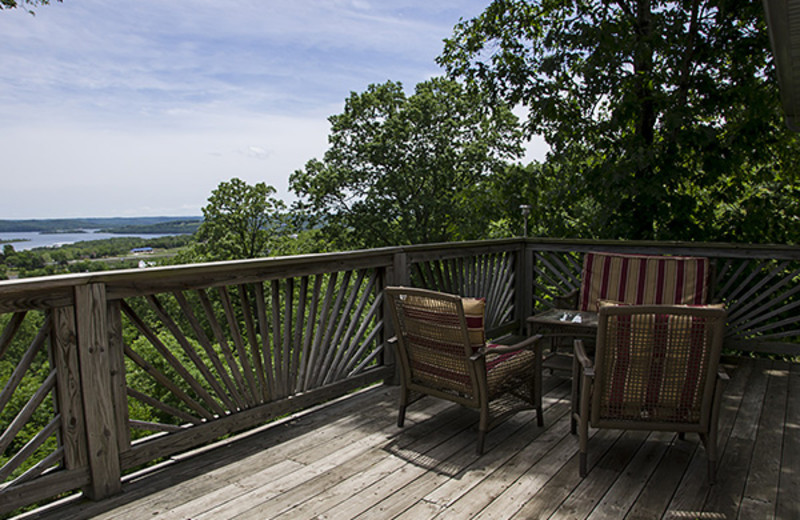 Rental deck at Branson Vacation Houses.