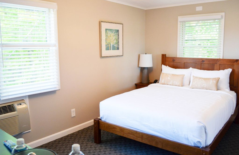 Guest room at Center Harbor Inn.