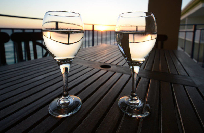 Romantic beach view at Nautilus Condominiums.