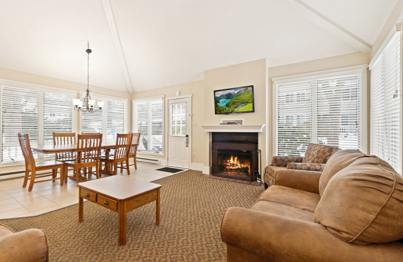 Guest room at Wyndham Vacation Resorts Shawnee Village.