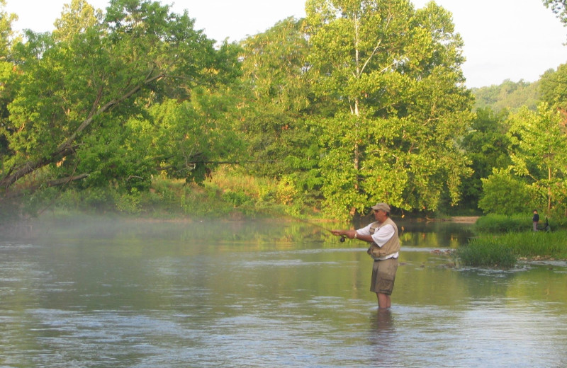 Fishing at Riverwood Resort.