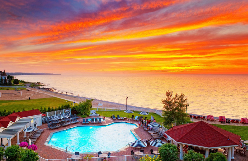 Outdoor pool at Mountain Grand Lodge and Spa.