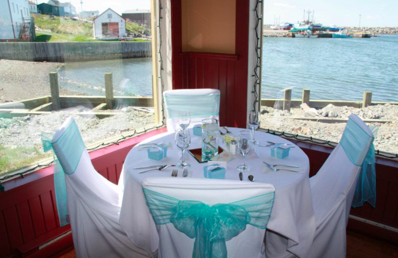 Dining at The Harbour Quarters Inn.