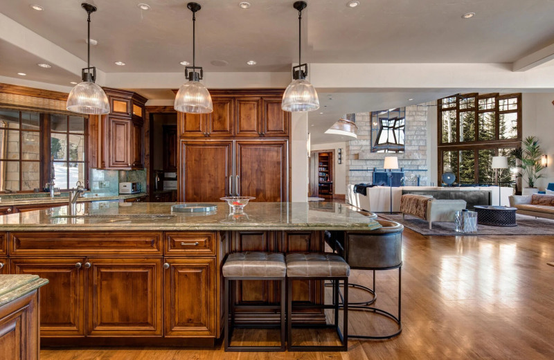 Rental kitchen at Park City Rental Properties.