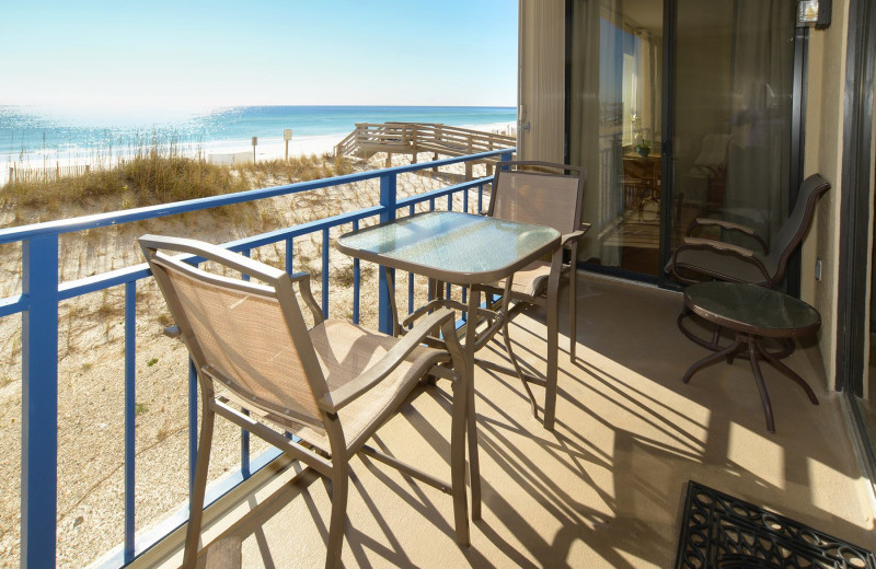 Guest balcony at Nautilus Condominiums.