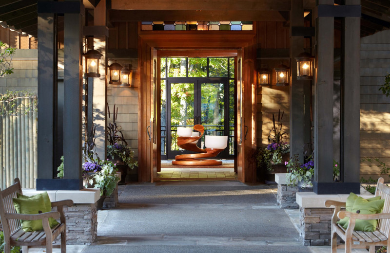 Exterior view of The Lodge at Woodloch.