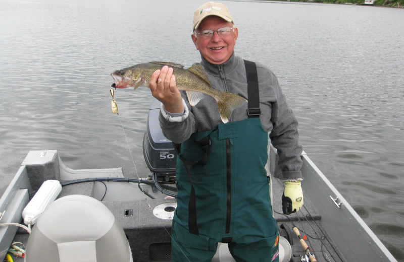 Fishing at Pipestone Point Resort.