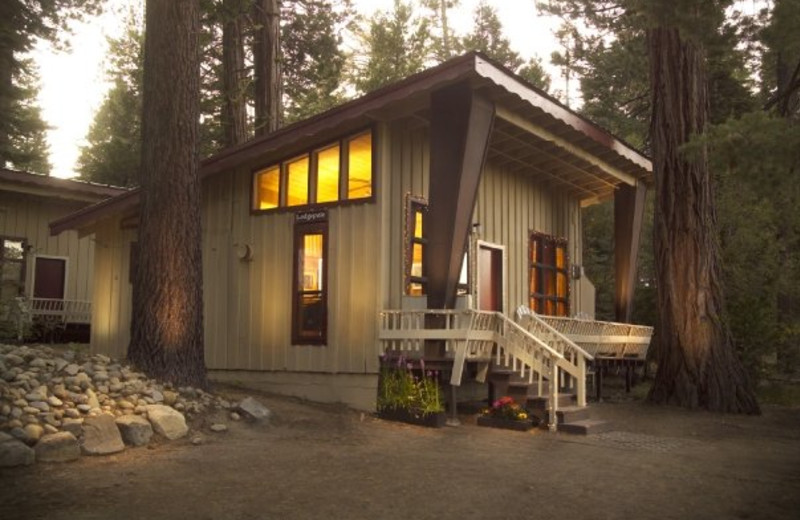 Cabin exterior at Tahoma Lodge.