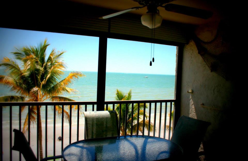 Patio view at Seaside An All-Suite Resort.