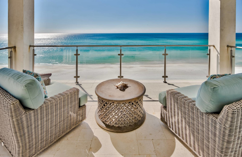 Rental beach view at 30A Luxury Vacations.