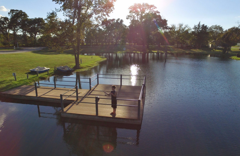 Fishing at Mill Creek Ranch Resort.