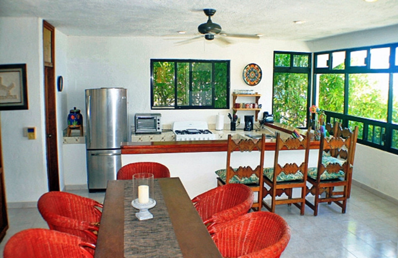 Rental kitchen at Casa Zama II.