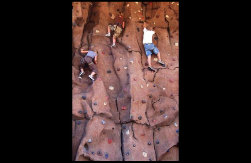 Rock climbing at Hidden Springs Ranch.