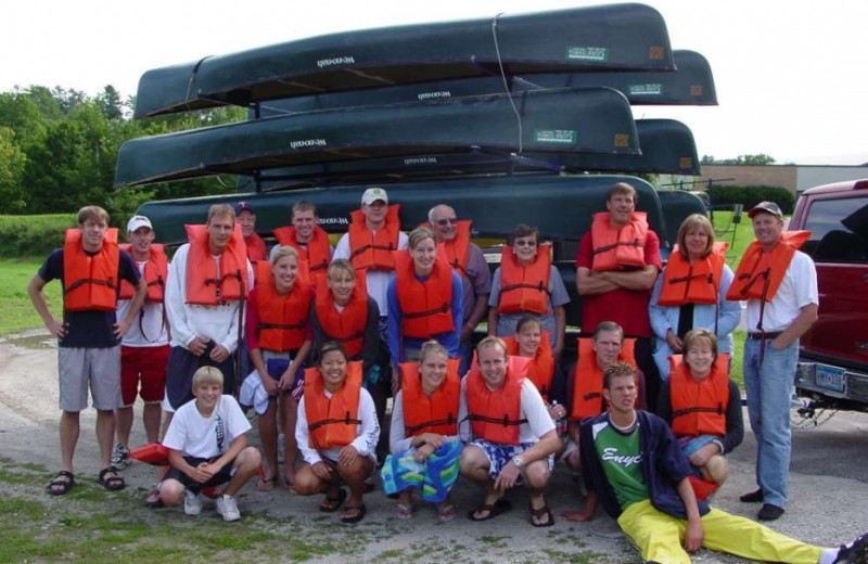 Canoe trip at Cedar Valley Resort.