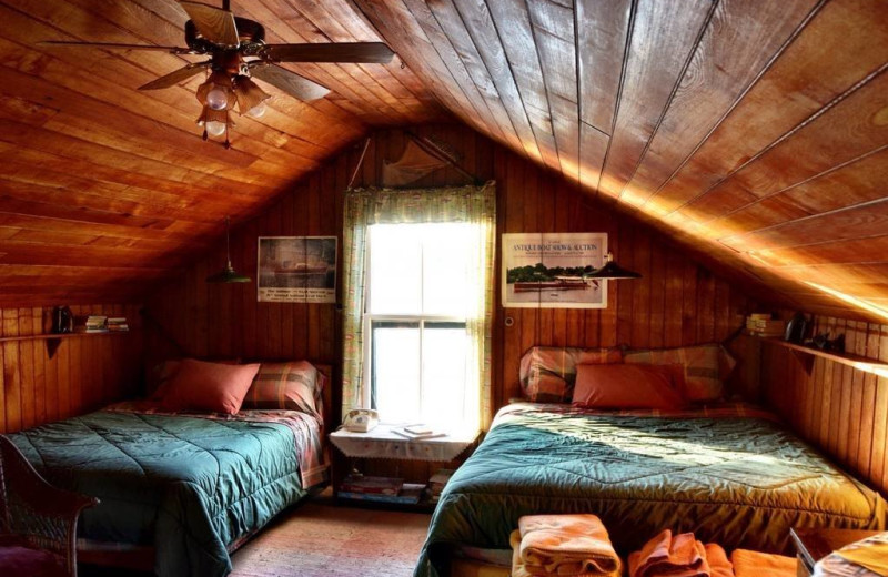 Guest room at Island Boat House.