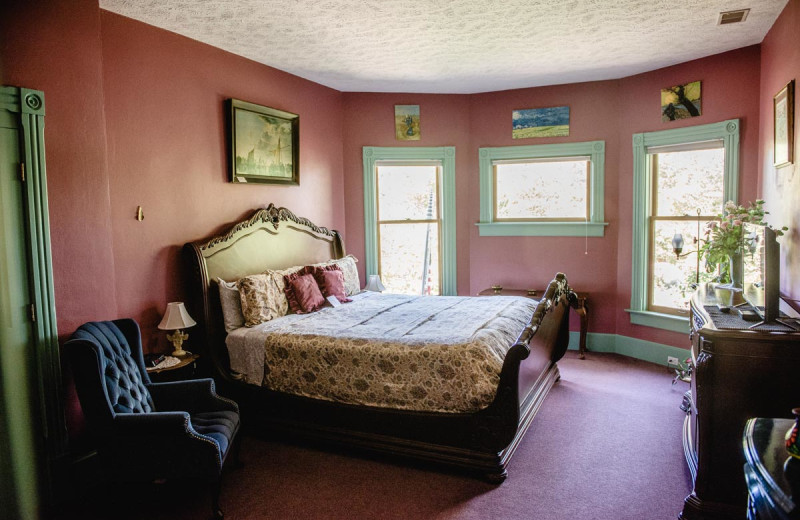 Guest room at Centennial Inn.