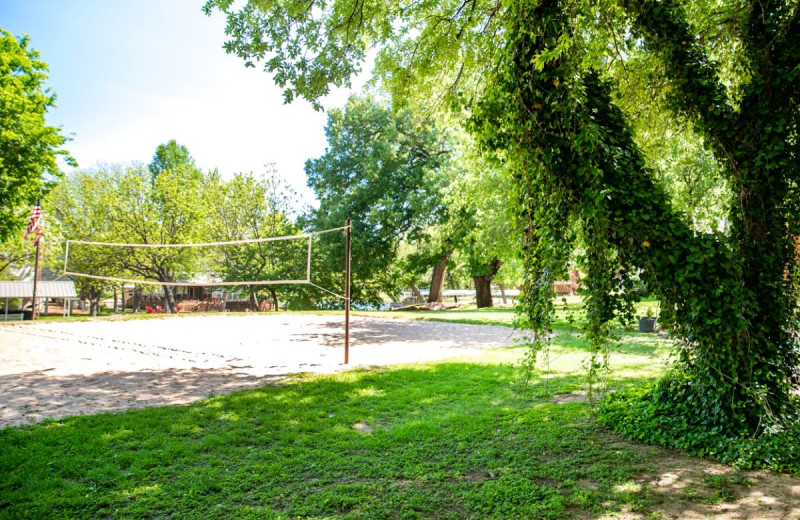Volleyball court at Log Country Cove.