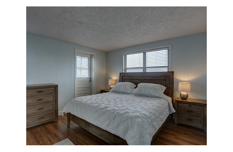 Guest bedroom at Gulf Winds Resort Condominiums.